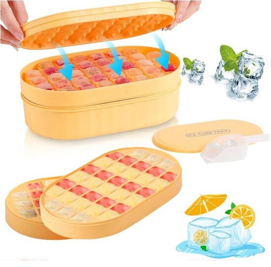 Ledus kubiņu veidne ar vāku